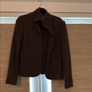 Ralph Lauren Brown Blazer Classic Structured Silhouette